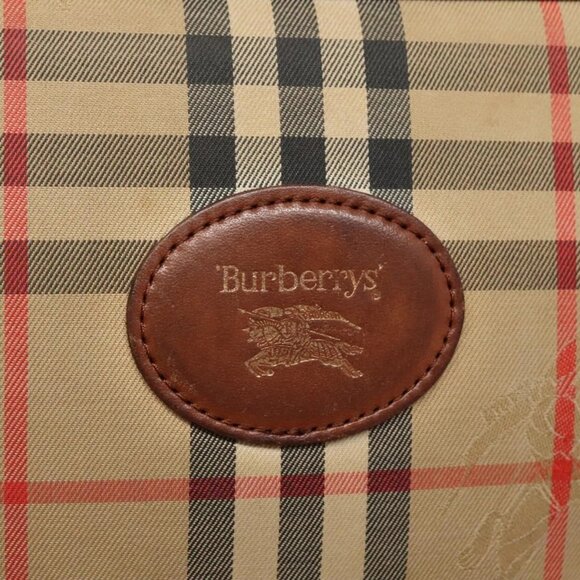 Burberrys Nova Check Shoulder Bag Canvas Beige Auth BA885 - Picture 9 of 16